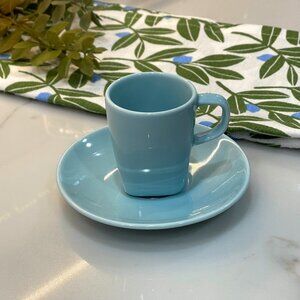Icy Blue Espresso Cup and Saucer
